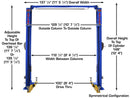 Atlas Platinum PVL-10 ALI Certified Two Post Lift 10,000 lbs. Capacity