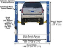 Atlas OHX10000X 10,000 lb Extra Tall 2-Post Lift