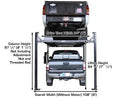 Atlas Garage PRO8000EXT-L 8,000 lb + RJ35 Sliding Jacks Combo 4-Post Lift