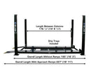 Atlas Garage PRO8000EXT-L 8,000 lb Extra Tall/Extra Long 4-Post Lift